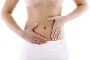 hands on abdomen